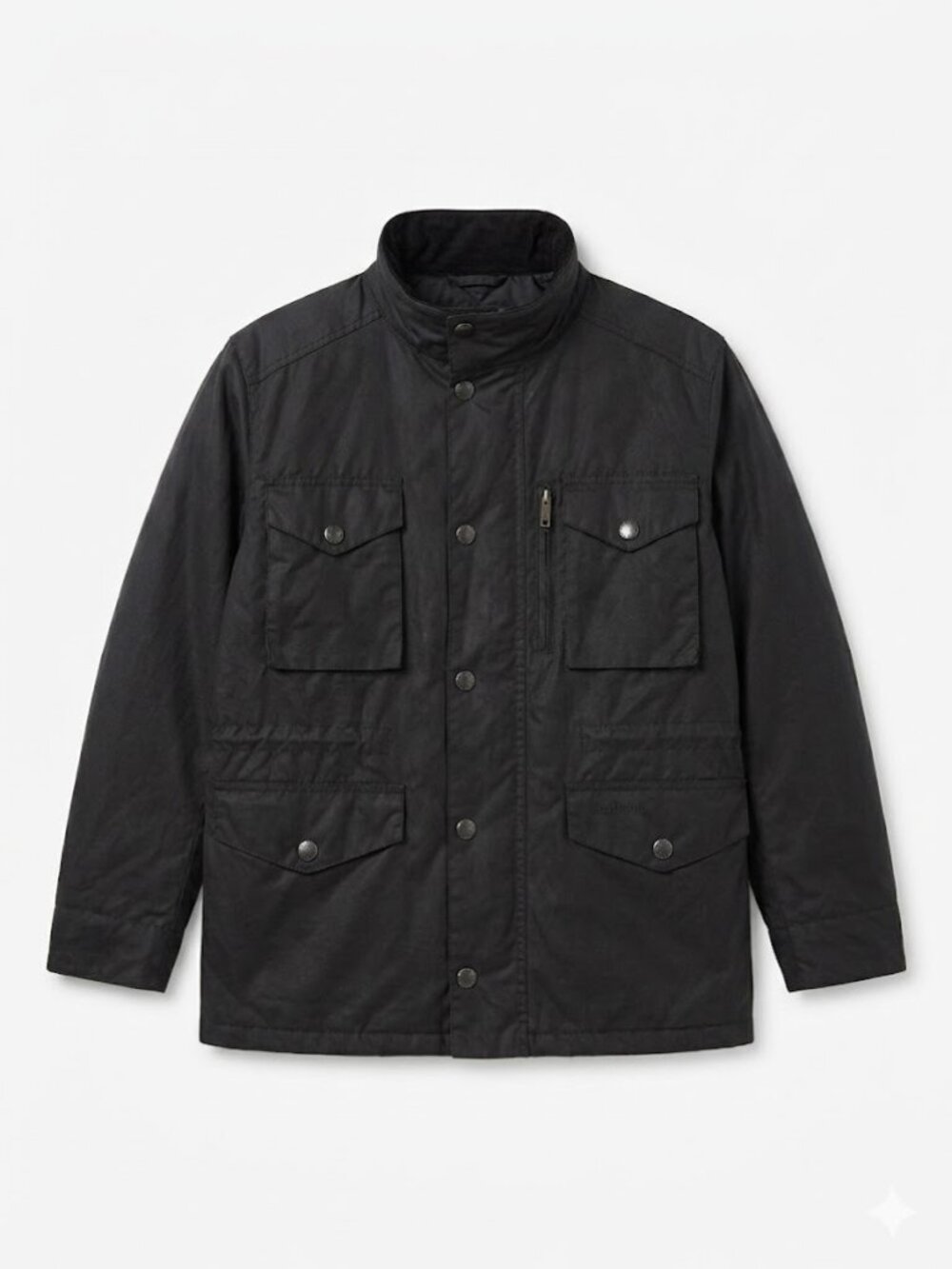 Barbour Sapper Wax Motorbike Utility Jacket Black Insulated Hood M